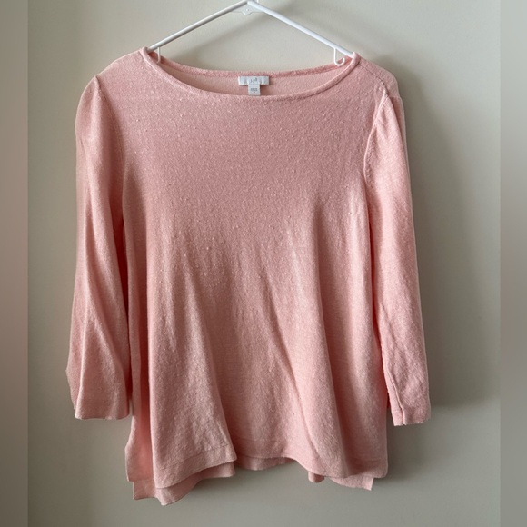J. Jill Sweaters - J. Jill Linen Blend Boatneck Sweater
